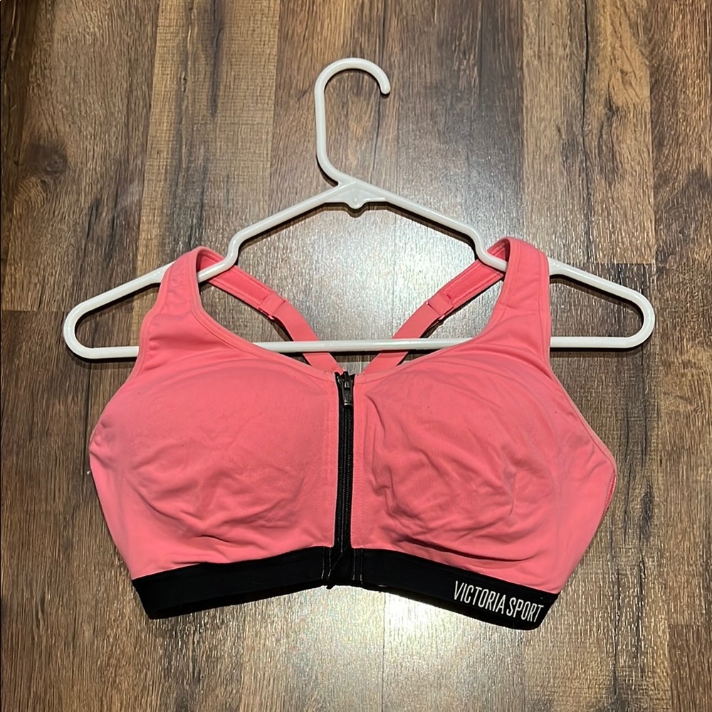 Pink and Black Sports Bra - Victoria Sport